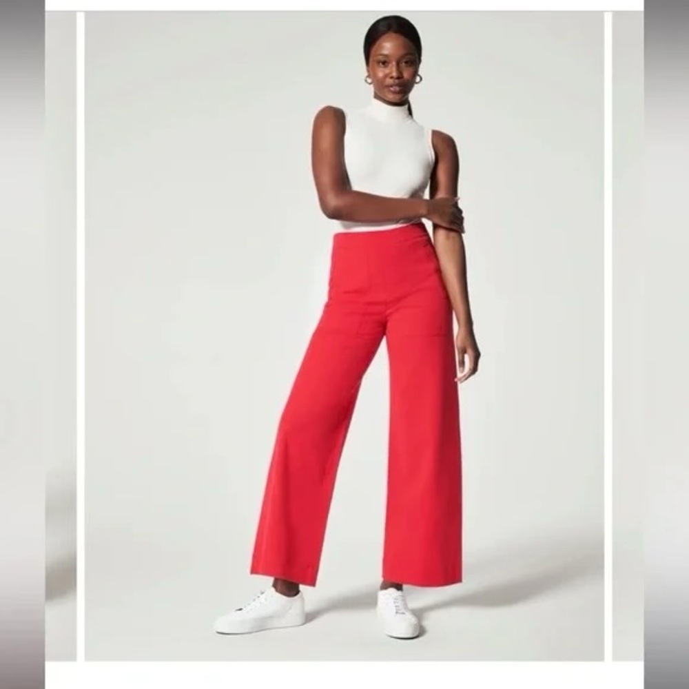 NWT Spanx On-the-Go Cropped Wide Leg Pant in Medium